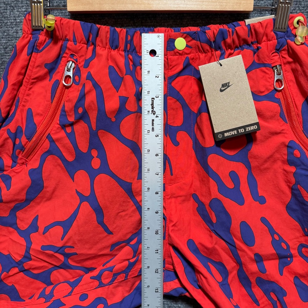 Nike Loose Fit Straight Leg Nylon Pants Orange Purple Mens Size S Streetwear - Picture 13 of 15